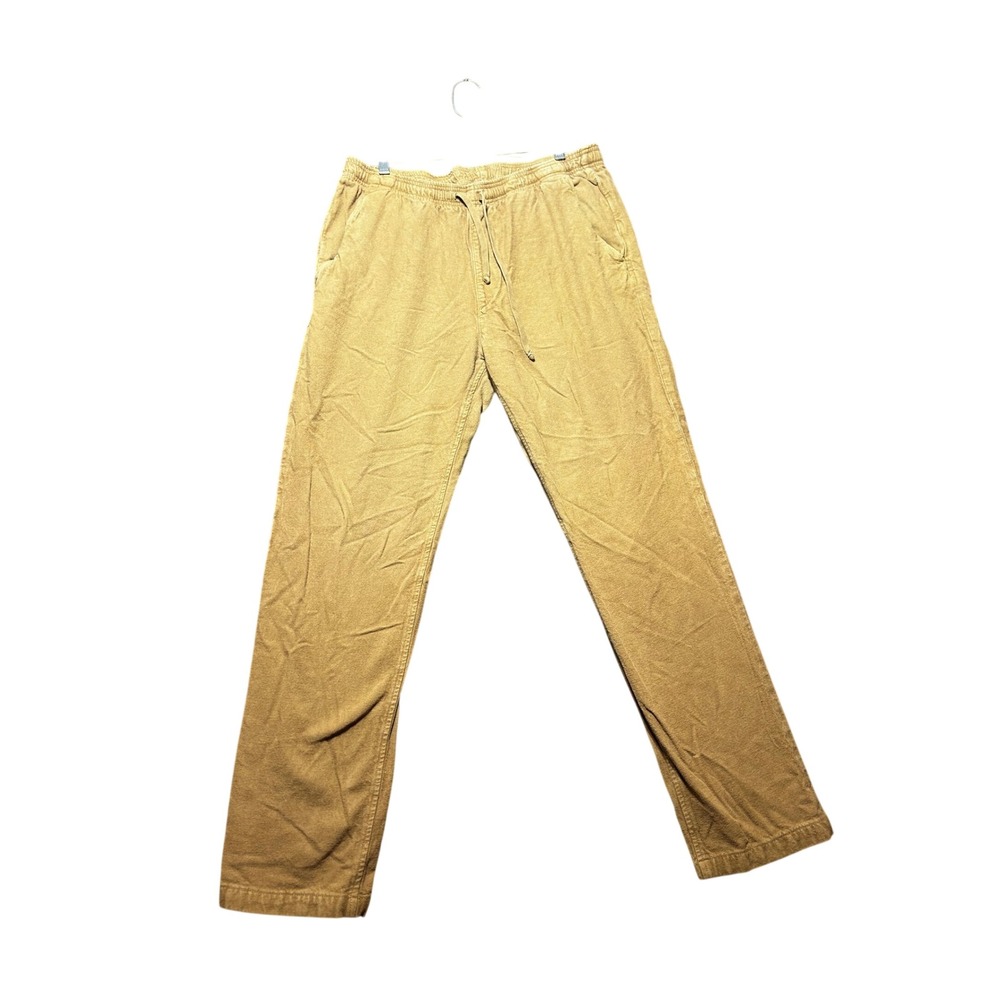 Save Khaki United Corduroy Trousers Mens Medium Tan Excellent Drawstring Cotton